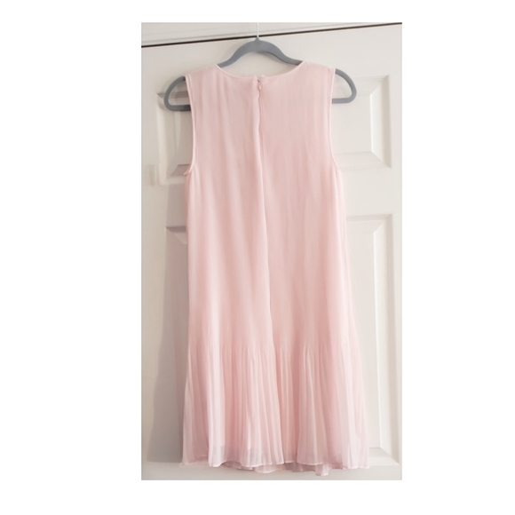 DKNY Pink Pleated Sleeveless Shift Dress 10 - Picture 3 of 7
